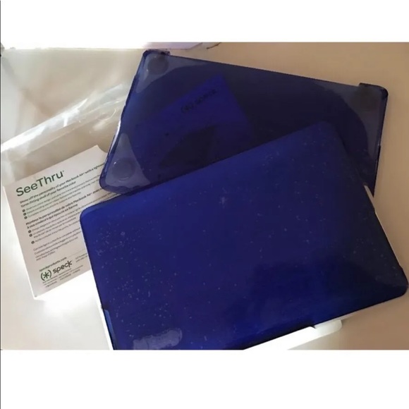 New Speck Smart Shell Case for 11" Apple MacBook Air See Thru Cobalt Blue - Picture 5 of 6